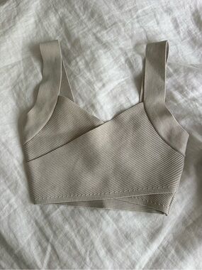 Aritzia Babaton Bandage Top in Beige